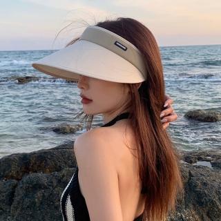 【SUNS】ins韓國時尚遮陽帽 美形帽網紅款 米白色 大簷防曬遮陽帽(時尚休閒 防曬遮陽 出遊海灘)