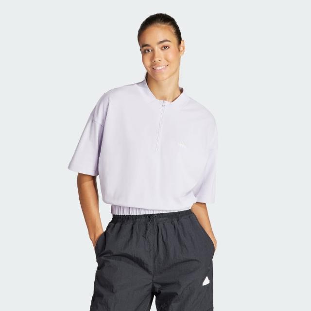 【adidas 愛迪達】上衣 女款 短袖上衣 運動 W RES TEE 紫 IS4319(S2489)