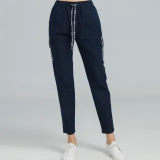 【BOBSON】女款鬆緊帶工作褲(8235-53)