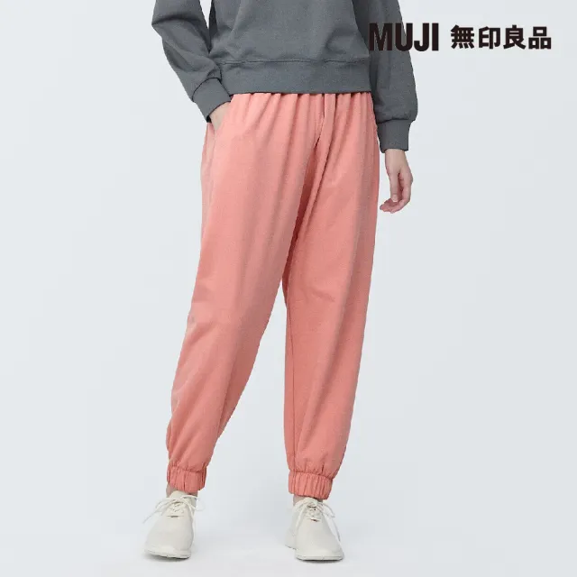 【MUJI 無印良品】女抗UV速乾聚酯纖維裏毛長褲(共4色)