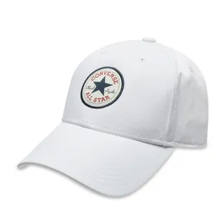【CONVERSE】帽子 運動帽 棒球帽 遮陽帽 TIPOFF BASEBALL CAP 白 10022135-A02