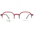 【Alphameer】Slim系列 圓框光學眼鏡(紅#AM3631 C8)