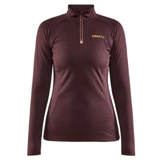 【CRAFT】女 Core Beat Thermal Midlayer 長袖拉鍊立領中層衣.排汗衣.運動上衣(1909499-480000 棗紅)