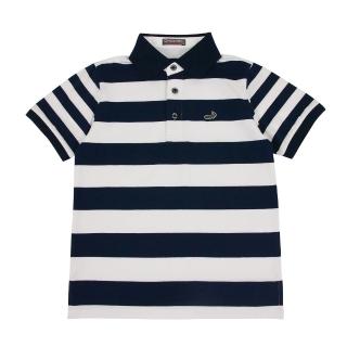 【Crocodile Junior 小鱷魚童裝】『小鱷魚童裝』經典條紋POLO衫(產品編號 : C65101-05 小碼款)