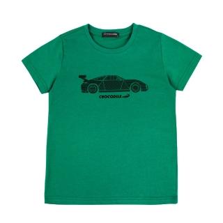 【Crocodile Junior 小鱷魚童裝】『小鱷魚童裝』帥氣跑車印圖T恤(產品編號 : C65432-04 小童款)