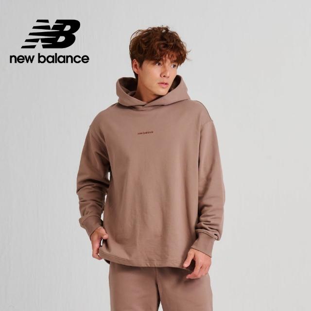 【NEW BALANCE】刺繡NB連帽長袖上衣_AMT33559MS_男性_駝色