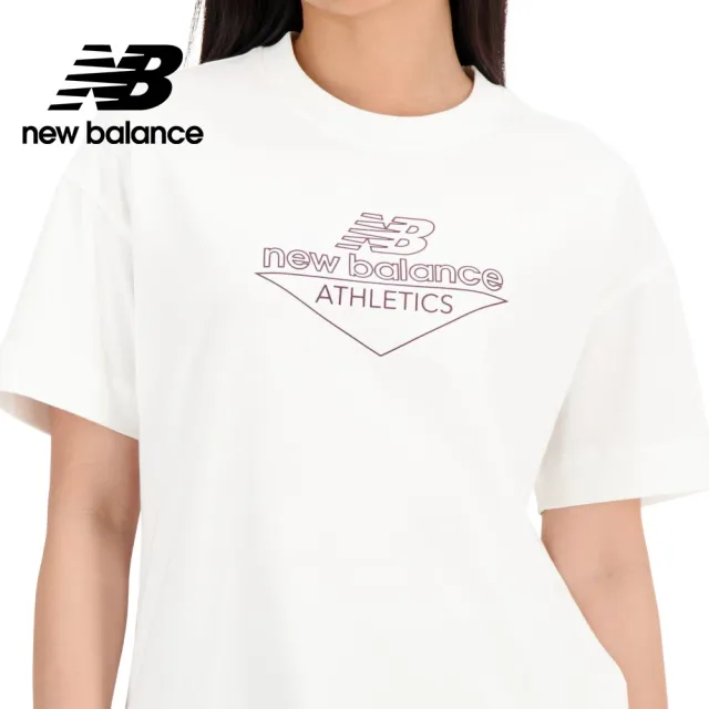 【NEW BALANCE】NB 簍空LOGO棉質短T_AWT33526SST_女性_牙白色(亞版 版型正常)