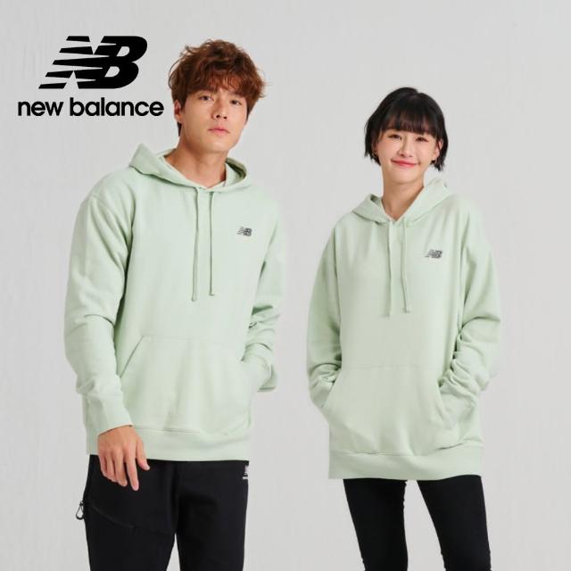 【NEW BALANCE】NB 抽繩前口袋連帽長袖上衣_UT21500SRV_男性_牛油果綠