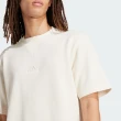 【adidas 愛迪達】M LNG TEE Q2 男 短袖 上衣 T恤 運動 休閒 基本款 棉質 寬鬆 米(IN1731)