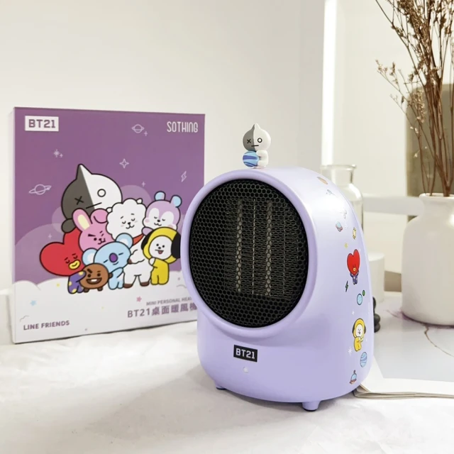 SOTHING 向物 BT21桌面暖風機(傾倒斷電 迷你暖風機 暖風扇 官方授權 宇宙明星BT21)