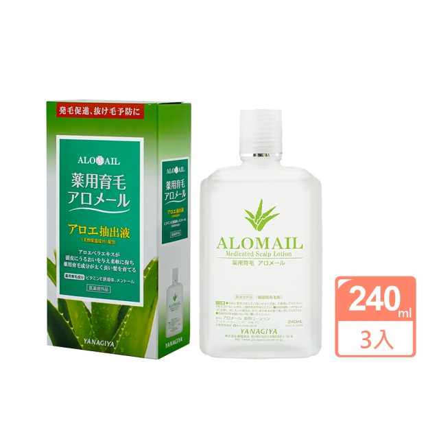 YANAGIYA 日本柳屋 蘆薈精華髮液240mlx3入(日本境內版)