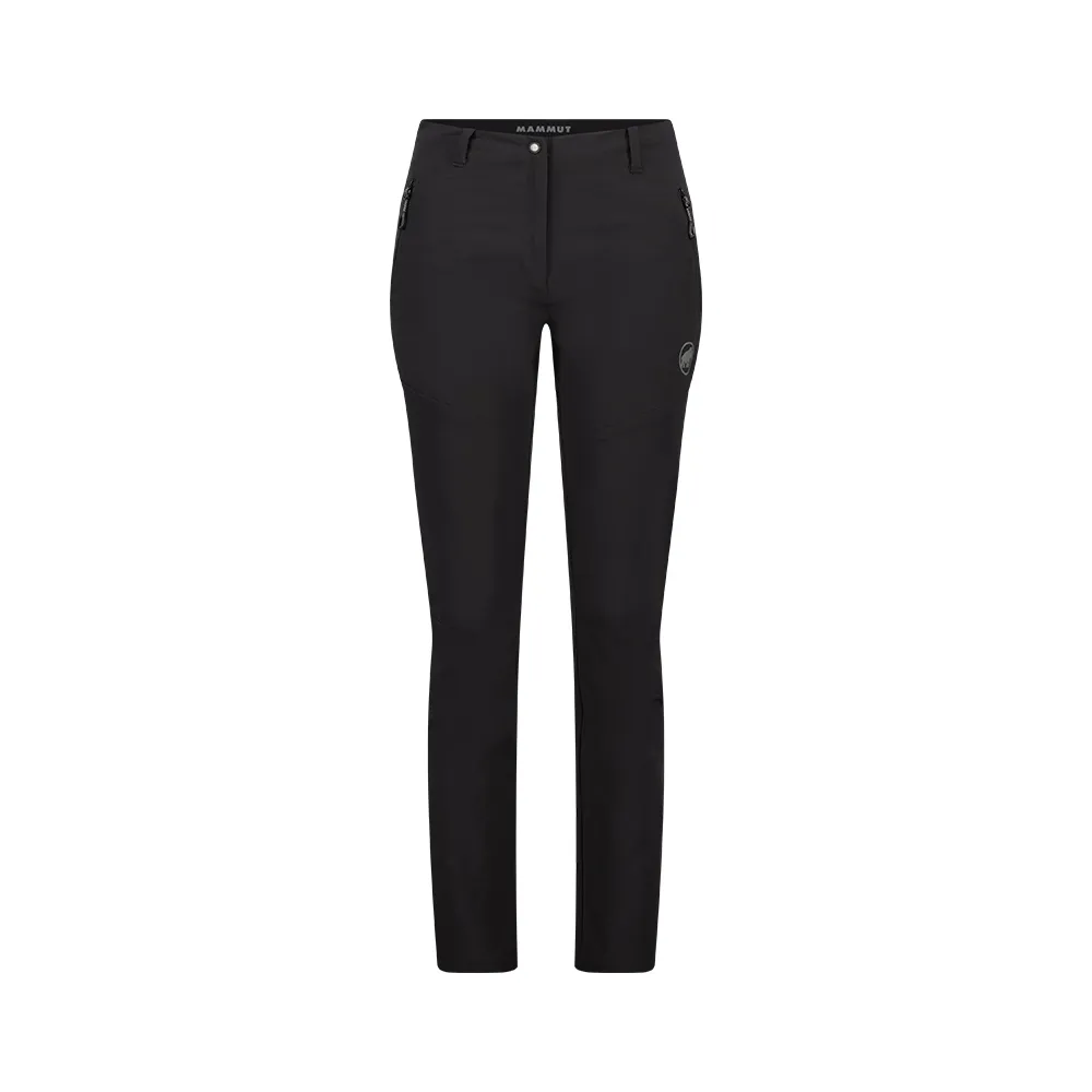 【Mammut 長毛象】Trekkers 3.0 SO Pants AF Women 健行防潑水長褲 黑色 女款 #1021-00811