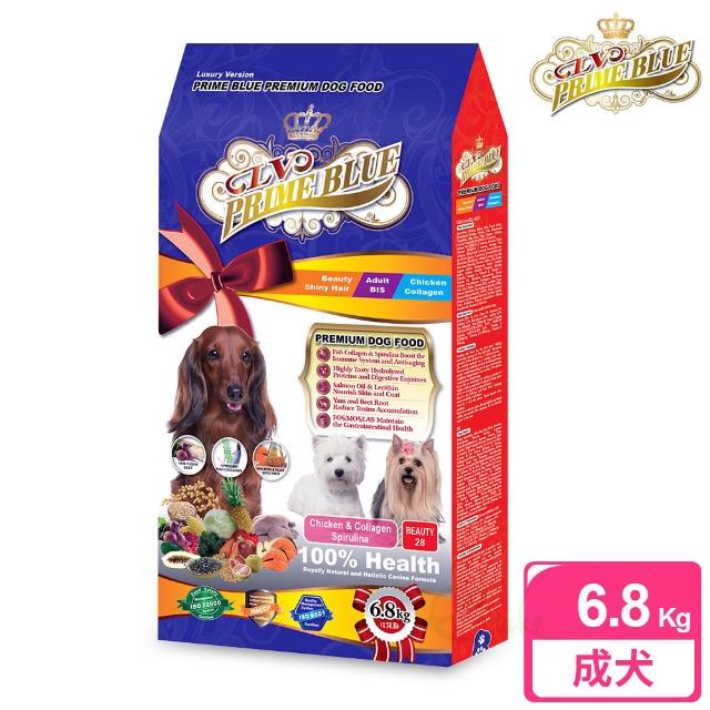【藍帶精選】美容成犬 6.8kg 紐澳雞肉鮭魚+膠原蛋白食譜(成犬 長毛犬 狗飼料 寵物飼料)