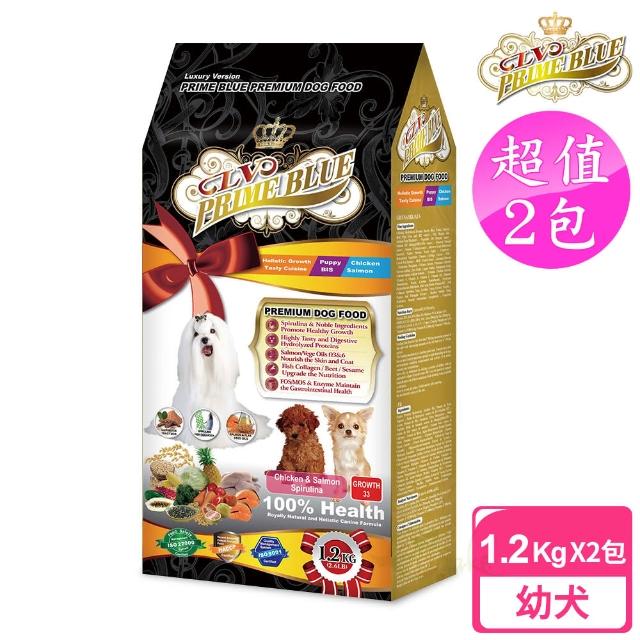 【藍帶精選】2包超值組 特級幼犬 1.2kg 紐澳雞肉鮭魚+藍藻食譜(幼犬 母犬 狗飼料 寵物飼料)