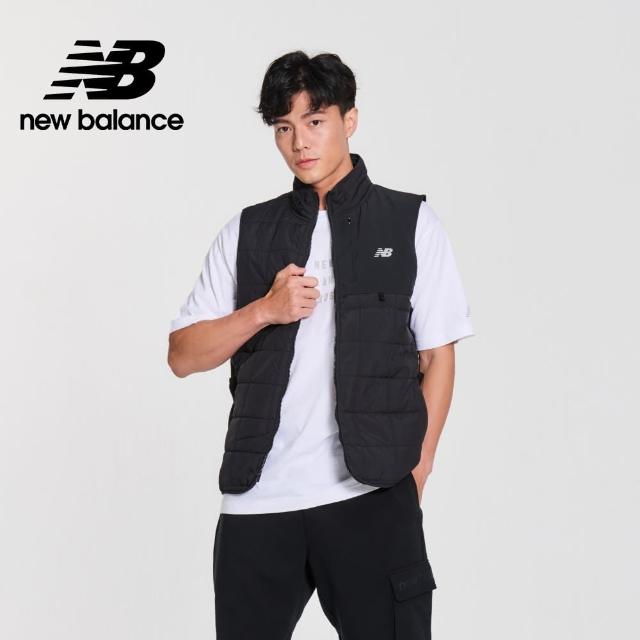 【NEW BALANCE】NB 保暖刷毛機能背心外套_男性_黑色_MV41283BK(美版 版型偏大)