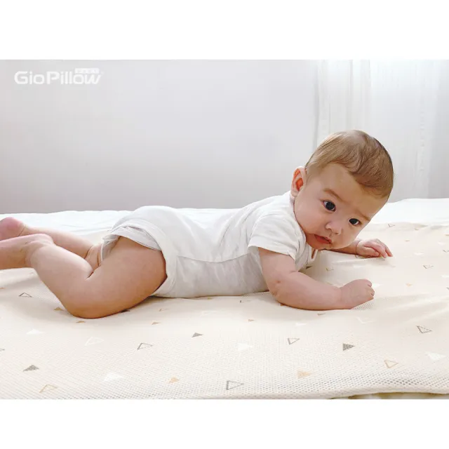 【GIO Pillow】床邊床 51×85cm 二合一有機棉透氣嬰兒床墊 床套2入組 XS號(透氣床墊 可水洗床墊 彌月禮)