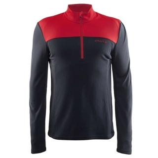 【CRAFT】男 Shift Free Halfzip 長袖拉鍊中層衣.排汗衣.運動上衣.立領衫(1903656-2947 鐵灰/紅)