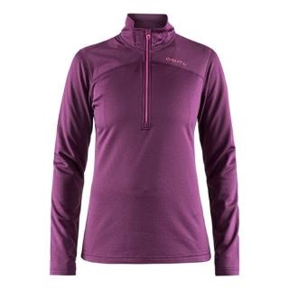 【CRAFT】女 Pin Half Zip 長袖拉鍊中層衣.排汗衣.運動上衣.立領衫(1905361-785720 紫)