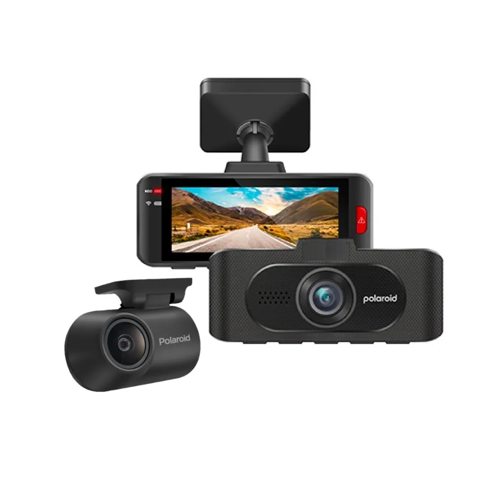 【Polaroid 寶麗萊】雙北桃園免費到府安裝 DS317WGS 2K GPS科技執法 WIFI 雙鏡頭行車記錄器(贈32G記憶卡)