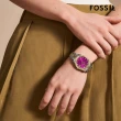 【FOSSIL 官方旗艦館】Scarlette系列 流金環刻日曆女錶 不鏽鋼錶帶指針手錶 32MM(多色可選)