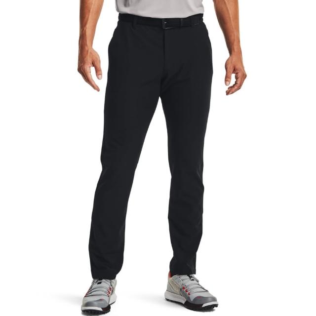 【UNDER ARMOUR】UA官方直營 男 Drive 錐形運動長褲_1364410-001(黑色)