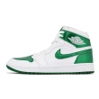 【NIKE 耐吉】高爾夫球鞋 Air Jordan 1 High G 白 金屬綠 男鞋 防水鞋面 休閒鞋 高球 一代(DQ0660-130)