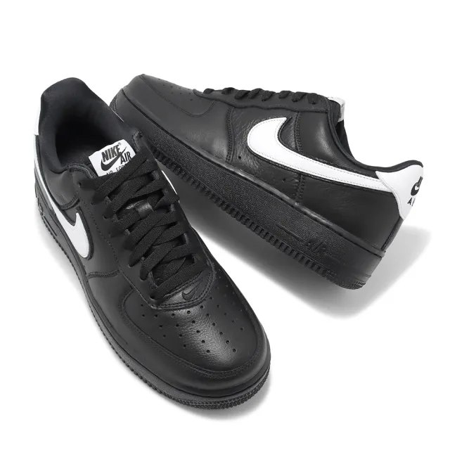 NIKE 耐吉】休閒鞋Air Force 1 Low Retro QS 黑白AF1 白勾男鞋女鞋