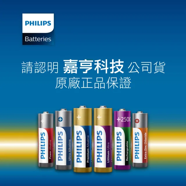 【Philips 飛利浦】1號碳鋅電池(12顆)