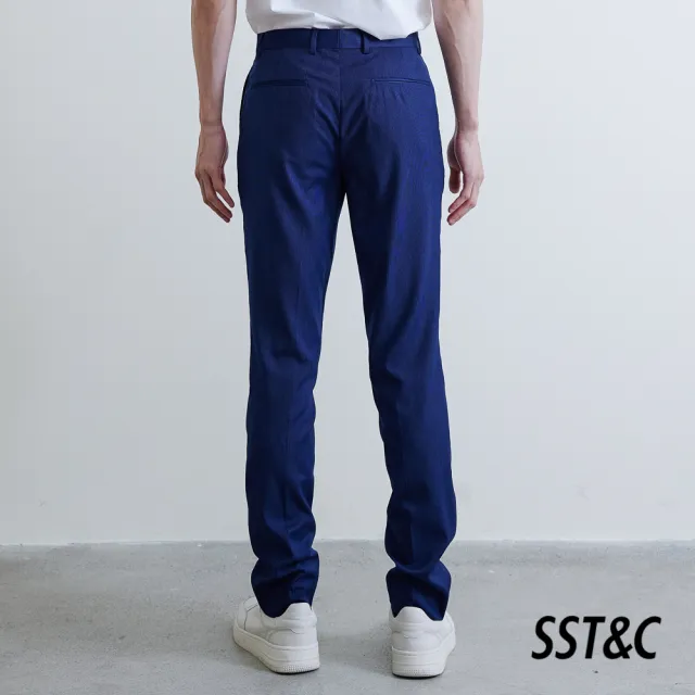 【SST&C.超值限定】海軍藍條紋修身西裝褲0212012003