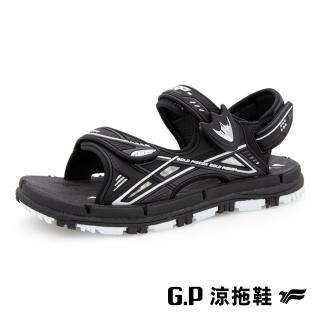 【G.P】兒童休閒磁扣兩用涼拖鞋G9523B-黑色(SIZE:31-35 共三色)