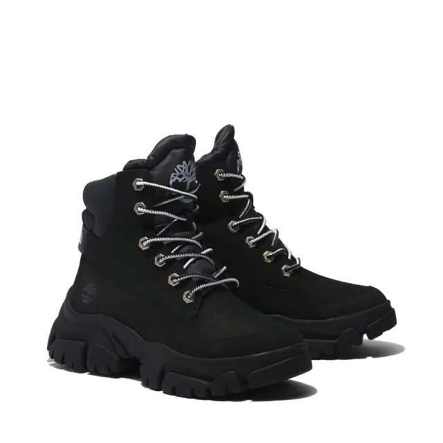 【Timberland】女款黑色磨砂革休閒靴(A5XBG015)