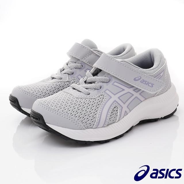 【asics 亞瑟士】CONTEND 8 PS慢跑鞋(1014A258-021灰-17-22cm)