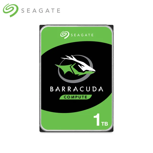 【SEAGATE 希捷】新梭魚BarraCuda 1TB 3.5吋 桌上型硬碟(ST1000DM014)