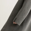 【Arnold Palmer 雨傘】女裝-溫柔百搭長版羊毛大衣外套(灰色)