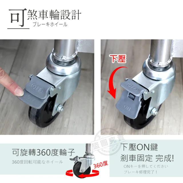 【Abis】客製商品-豪華升級版60X120CM二層圓角304不鏽鋼桌-附煞車輪/料理桌/工作桌台/流理台(2尺x4尺)