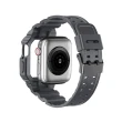 【Amband】Apple Watch 專用保護殼 太空灰 TPU 錶帶(42mm/44mm/45mm - Apple Watch 8/7/6/SE/5/4/3/2/1)