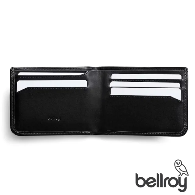 【Bellroy】Hide & Seek Lo 系列真皮橫式零錢短夾(沉穩黑)