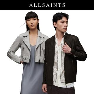 【ALLSAINTS】經典率性羊皮騎士皮衣外套飛行員外套 ML023X(舒適版型)