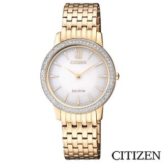 【CITIZEN星辰】城市名媛限量款光動能女仕手錶(EX1483-84A)