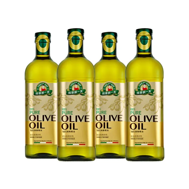 【得意的一天】100%義大利橄欖油1000ml *4入