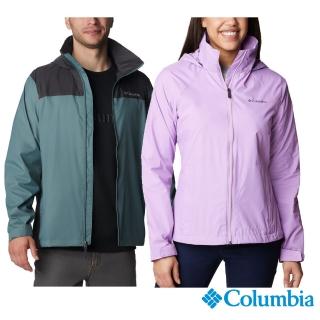 【Columbia 哥倫比亞 官方旗艦】男女款-防潑水防曬抗汙連帽風衣外套(多款任選 / 經典商品)