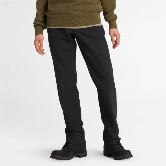 【Timberland】男款黑色多口袋休閒長褲(A6FW1001)