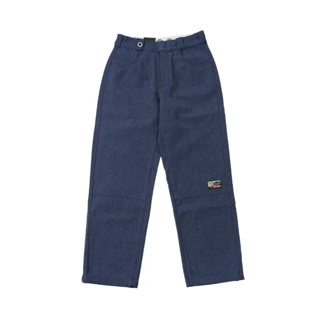 【Dickies】男款靛藍色抓絨可調節式褲腳休閒直筒長褲｜DK012281C74