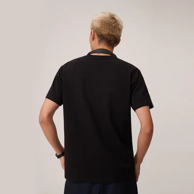 【Dickies】男女款黑色卡通圖案品牌印花吸濕排汗短袖T恤｜DK011553BLK