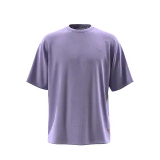 【Dickies】男女款薔薇紫純棉水洗風格精巧Logo休閒短袖T恤｜DK011538E61