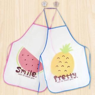 【PS Mall】可愛水果公主防水防油圍裙 3入(J503)