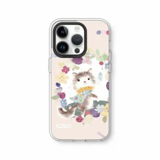 【RHINOSHIELD 犀牛盾】iPhone 14/Plus/14 Pro/Max/Clear透明防摔手機殼/涼丰系列-跟我走貓咪(涼丰)