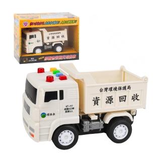 【888ezgo】臺灣資源回收車模擬模型（小臺白色）（臺灣音樂）（摩輪推動超會跑）（ST117）