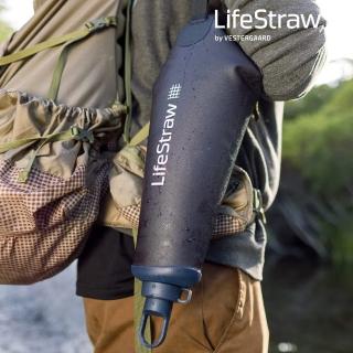 【LifeStraw】Peak 頂峰軟式水袋 3L｜深灰(過濾髒水 濾水 淨水 露營 健行 旅遊 野外求生)