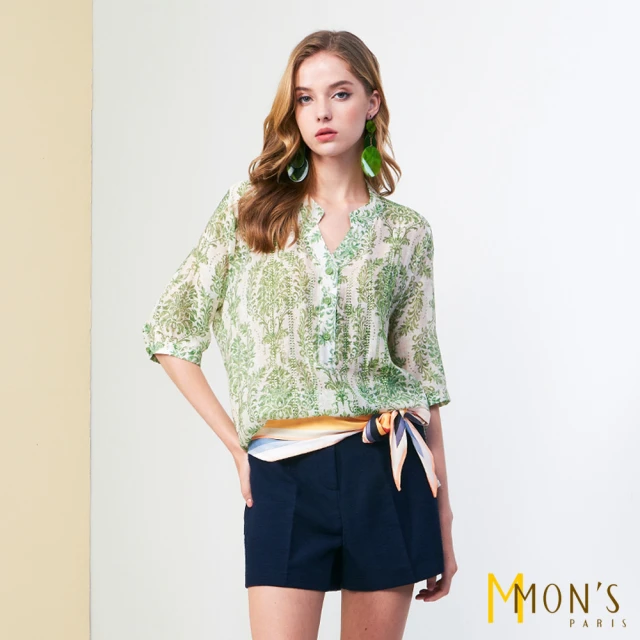 MON’S 精緻斜紋壓摺滾珠飾造型上衣(直)好評推薦